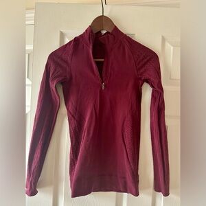 Lululemon Women's Burgundy Long Sleeve Top